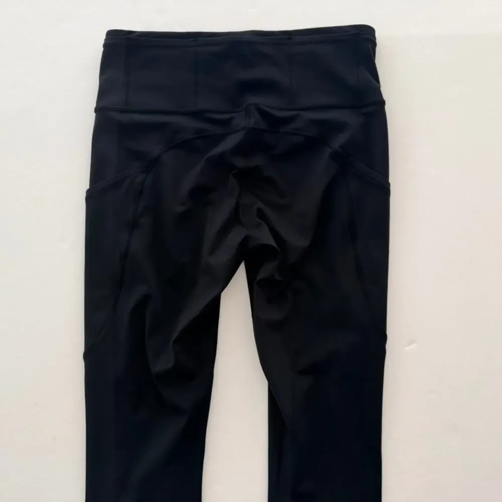 Lululemon Fast & Free 7/8 Tight Legging 25" Black Size 8 Reflective Run Gym - Picture 5 of 6
